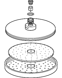 Hansa Brausekopf  59912432  chrom, Ersatzteil