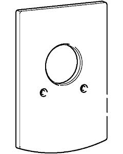 Hansa rosace douche plaque de recouvrement encastrée 59912508 chromé