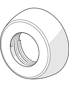 Hansa Rosette mit Dichtung chrom 59912652