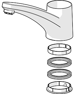 Hansa swivel spout sink mix from 2004 59912711 chr