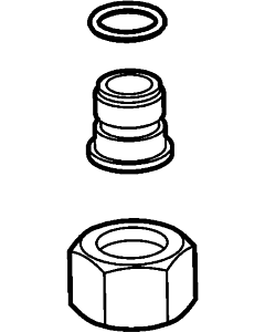 Hansa raccord G 3/8 chromé 59912848 G3/8 chr