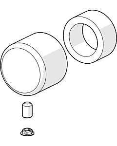 Hansa Druckknopf komplett chrom 59912871