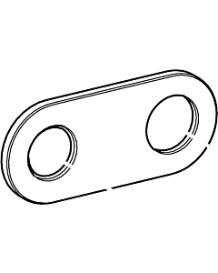 Hansa Rosette chrom komplett 59913172