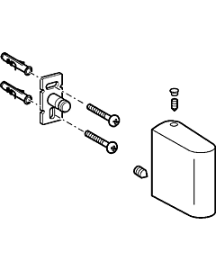 Hansa porte- Hansa coulissante complet chromé 59913177