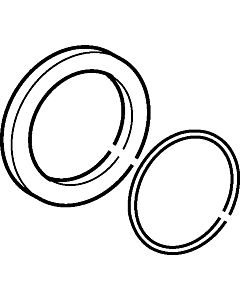 Hansa Rosette komplett d:75 mm chrom Public 59913240