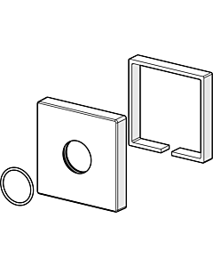 Hansa Rosette 59913326  7,5 x 7,5 cm,  komplett, Ersatzteil