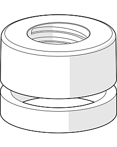 Hansa Rosette komplett chrom Compact 59913432