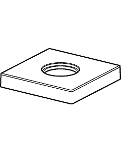 Hansa rosace 75 x 75 mm complet chromé 59913435 chr