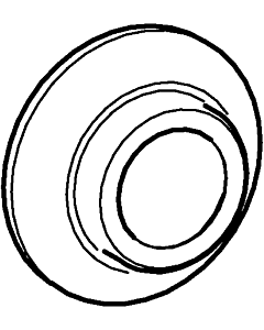 Hansa Rosette d: 55 mm chrom 59913443 chr