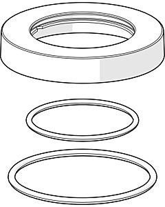 Hansa rosette for single solution chrome 59913450