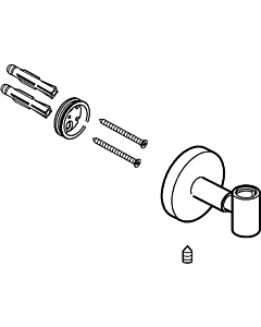 Hansa slide Hansa holder complete chrome 59913472 for shower system