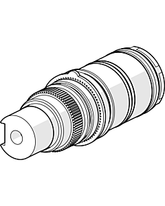 Hansa Tempra control part AP 2000 /2&quot; stainless steel 59913543 G1/2