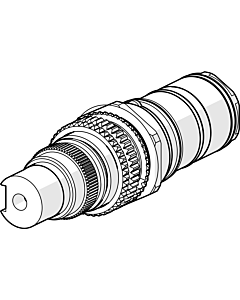 Hansa Section de contrôle Varox Tempra 59913544 UP 2000 / 2 &quot;avec obturation en acier inoxydable