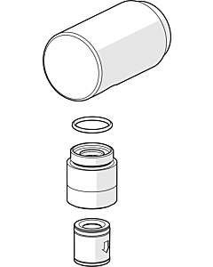 Hansa wall connection elbow complete 59913709