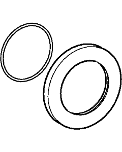 Hansa Rosette komplett 59913729 d: 75 mm chrom