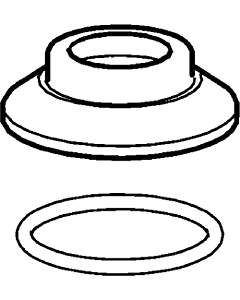 Hansa Rosette komplett d: 55 mm chrom 59913731