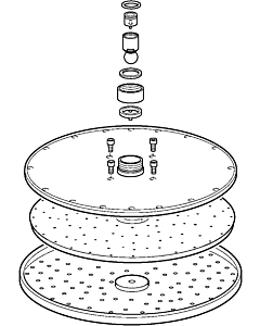 Hansa shower head Viva d:300 mm complete 59913746 chr