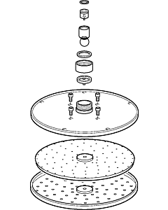 Hansa shower head Viva d:200 mm complete 59913747 chr