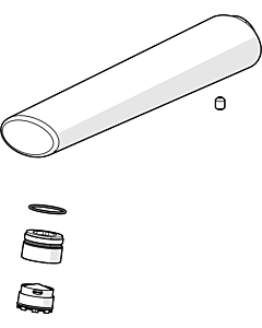 Hansa Waschtisch Auslauf 180 mm komplett 59913765