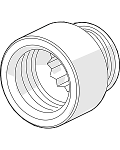 Hansa Verlängerung DN15 15 mm SW 12 59913863 59913863 G1/2, SW12, 15 mm