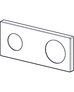 Hansa rosace chromé 175 x 75 mm chromé 59913868