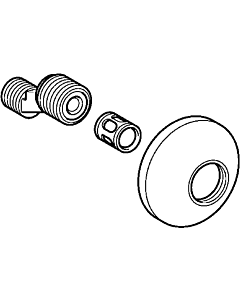 Hansa S-connection, curved with rosette 59913870