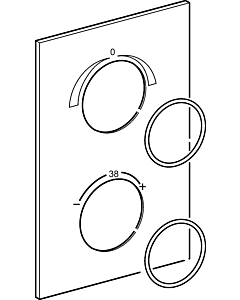 Hansa cover plate 59913924 chrome 59913924