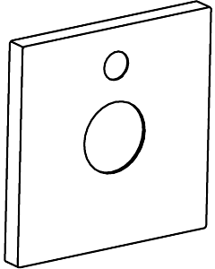 Hansa Rosette Wanne-Brause 59914004 150x150mm