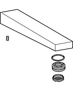 Hansa spout complete 59914021 Ausld. 197 mm Chr