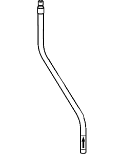Hansa connection pipe d:8 mm M10x1, 480 mm 59914042 M10x1, L=480