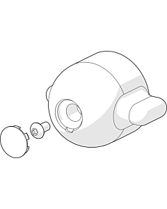 poignée sélecteur de température Hansa complète pour Care 59914080 59914080 chr