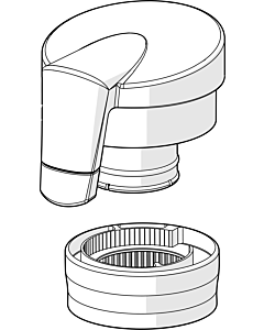 Hansa temperature adjustment handle to 6514 Fit 59914112 59914112
