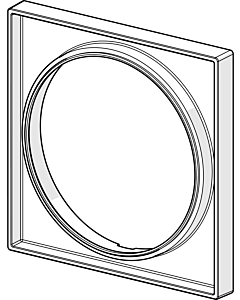 Hansa Rosettenverlängerung 59914192 15 mm, quadratisch