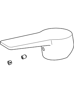 Hansa lever Twist, side-operated, complete 59914199