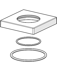 Hansa rosette 75 x 75 mm complete spout 59914211