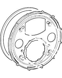 Hansa Rosettenträger mit Dichtung 59914218