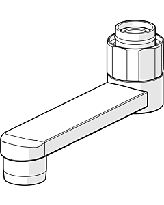Hansa Auslauf 100 mm 59914230 chrom