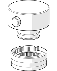 Hansa temperature selector handle 59914360 59914360