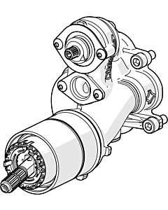 Hansa functional unit 4. 1930 bathtub-shower 59914515 with safety combination