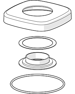 Hansa cover plate 59914677 75x75 mm, HANSA