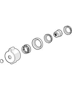 Hansa temperature adjustment handle 59914754 59914754 chrome