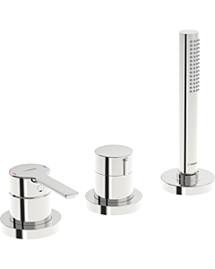 Hansa Hansaronda Fertigmontageset 03419473 Wannen-3-Loch-Einhebelmischer, Rosette rund, chrom