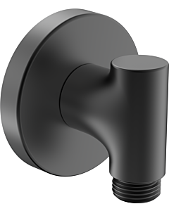 HANSA wall connection elbow wall mounting, G 2000 /2, round, black matt