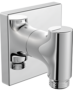 Hansa wall connection bend 290023 wall mounting, G 2000 /2, square, chrome