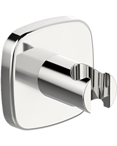 Hansa Hansaliving wall shower holder 44440193 rosette soft edge, chrome