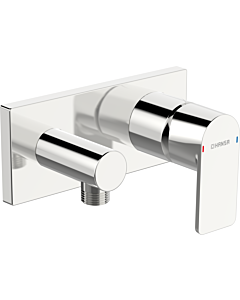 Hansa Hansastela Brausearmatur 44569573 chrom, Unterputz Brausearmatur, Rosette eckig