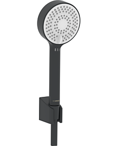 Hansa Hansabasicjet Wannenbrause-Set 4468013333 3-strahlig, d= 95mm, mattschwarz