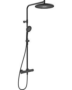 Hansa AURELIA rain shower system 4719910333 wall-mounted, 3-jet, round, matt black