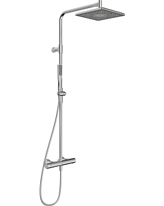 Hansa Rain shower thermostat 4719911380 Wall mounting, 2000 -jet, square, brushed steel