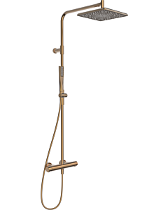 Hansa HANSAAURELIA Rain shower thermostat 4719911381 wall mounting, 2000 -jet, square, brushed bronze